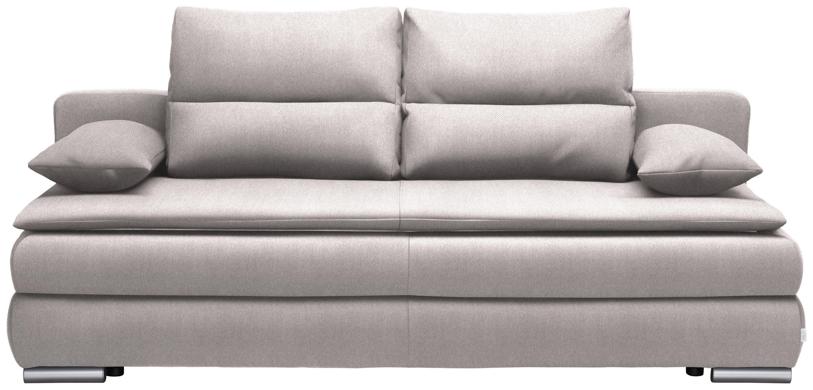KANAPÉÁGY ezüst  - ezüstszínű, Konventionell, műanyag/textil (207/94/90cm) - Venda