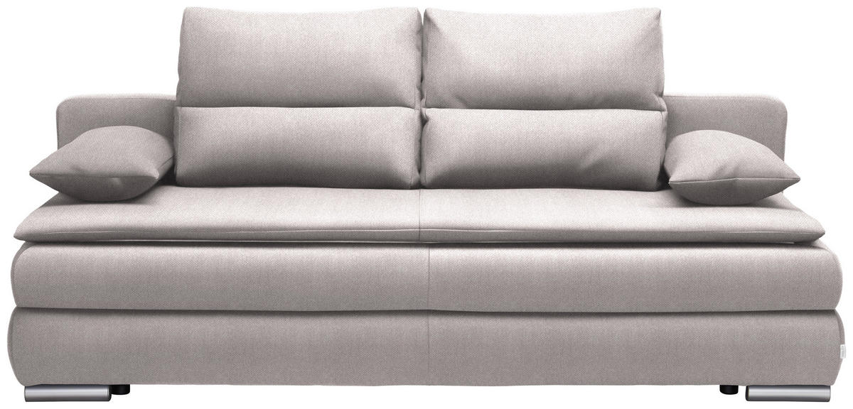 KANAPÉÁGY ezüstszínű  - ezüstszínű, Konventionell, műanyag/textil (207/94/90cm) - Venda