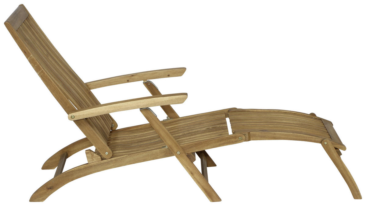 BÄDERLIEGE Akazie Akaziefarben  - Akaziefarben, KONVENTIONELL, Holz (60/90/147cm) - Siena Garden