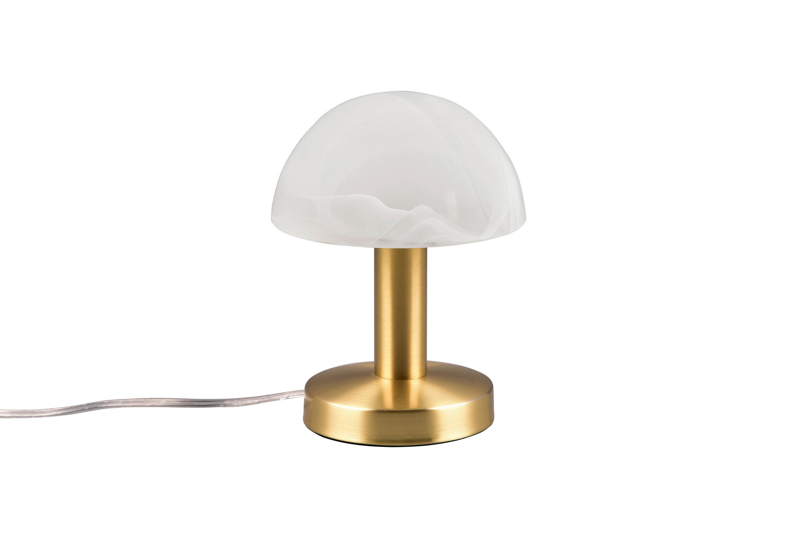 TISCHLEUCHTE FYNN 15,0/21,0 cm  - Messingfarben/Alabasterfarben, KONVENTIONELL, Glas/Metall (15,0/21,0cm)