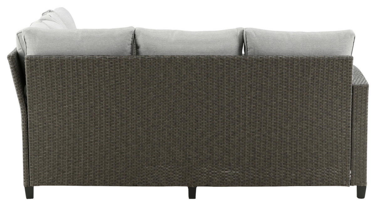 DINING-LOUNGESET 2-teilig  - Grau, KONVENTIONELL, Kunststoff - Gardenson