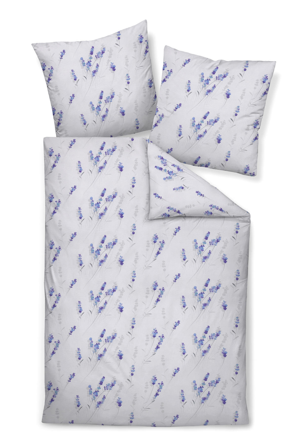 POSTELJNINA 135/200 cm mečkanka lila  - lila, Konvencionalno, tekstil (135/200cm) - Janine