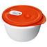 MIKROWELLENDOSE 1,6 L - Rot/Weiß, Kunststoff (19/10,5cm) - Rotho MIKROWELLENDOSE 1,6 L - Rot/Weiß, Kunststoff (19/10,5cm) - Rotho