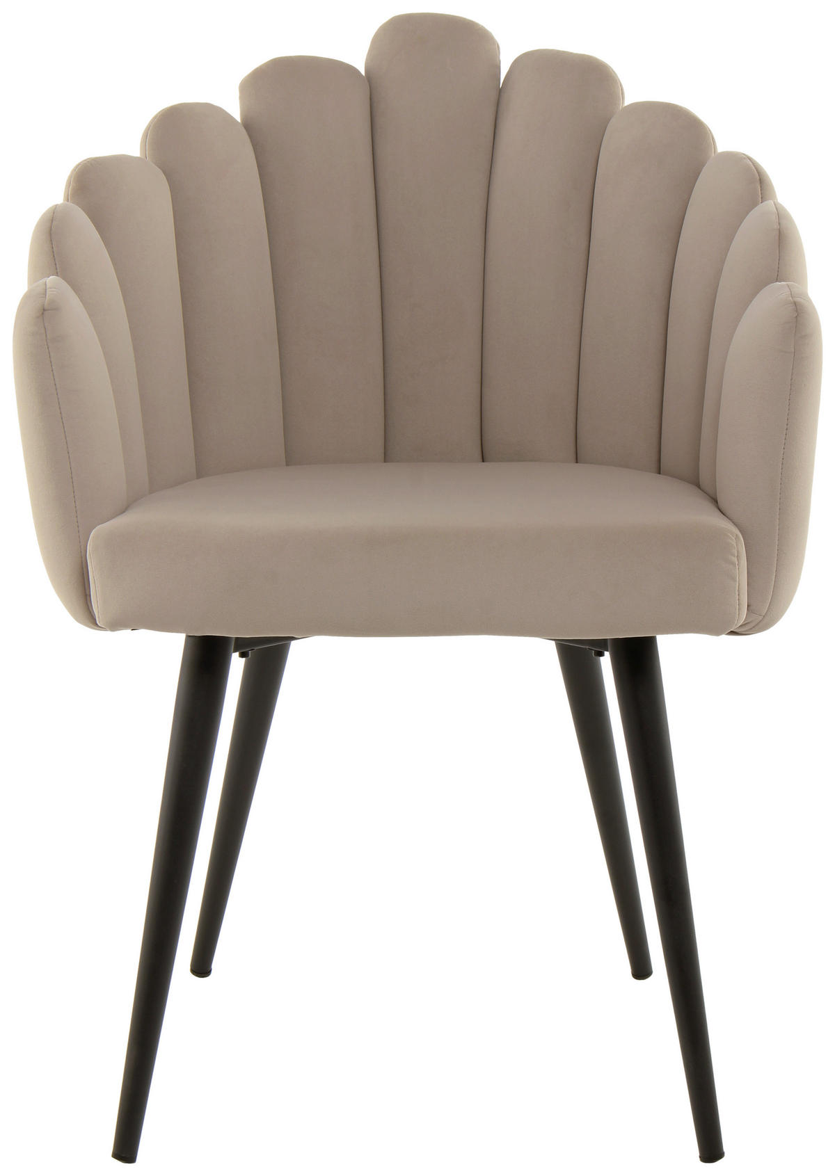 STOLIČKA S PODRÚČKAMI, zamat, béžová - čierna/béžová, Modern, kov/textil (61/85/58cm) - MID.YOU