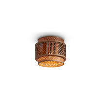 DECKENLEUCHTE GOOD&MOJO  25/20 cm   - Schwarz/Naturfarben, Trend, Holz (25/20cm) - Good & Mojo
