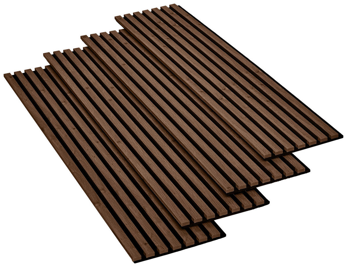 AKUSTICKÝ PANEL 30/132,5/2,1 cm   - šedá/černá, Basics, dřevo/kompozitní dřevo (30/132,5/2,1cm) - Boxxx