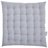 SITZKISSEN  - Hellgrau, Basics, Textil (38/38/4cm) - Bio:Vio