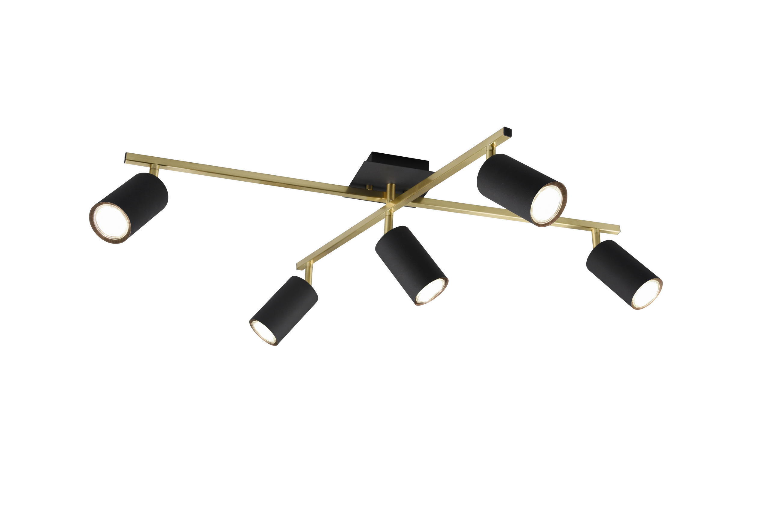 STRAHLER Marley 77,4/57,4/22,4 cm   - Goldfarben/Schwarz, Basics, Metall (77,4/57,4/22,4cm) - Trio Leuchten