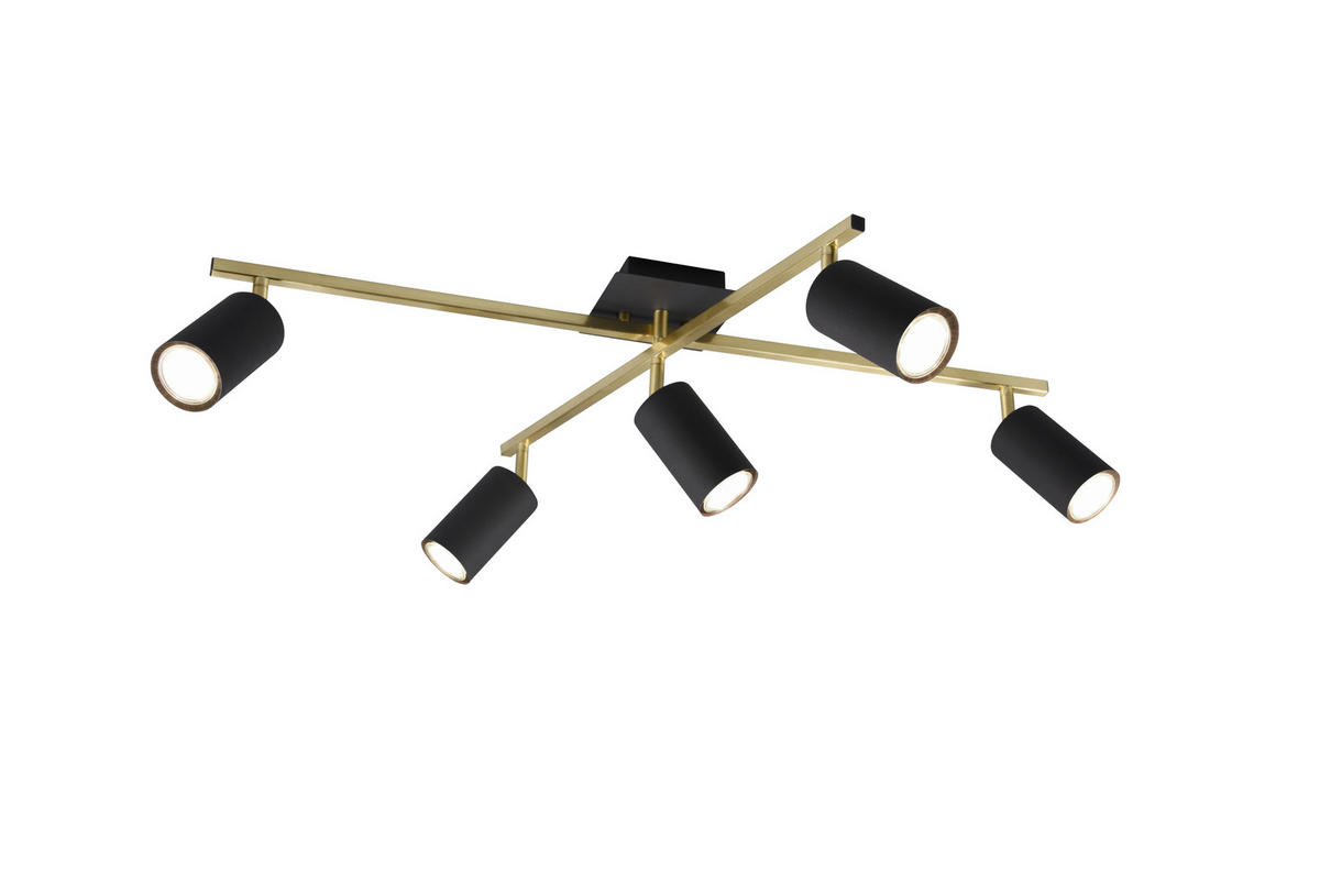 SPOTLIGHT Marley 77,4/57,4/22,4 cm   - svart/guldfärgad, Basics, metall (77,4/57,4/22,4cm) - Trio Leuchten