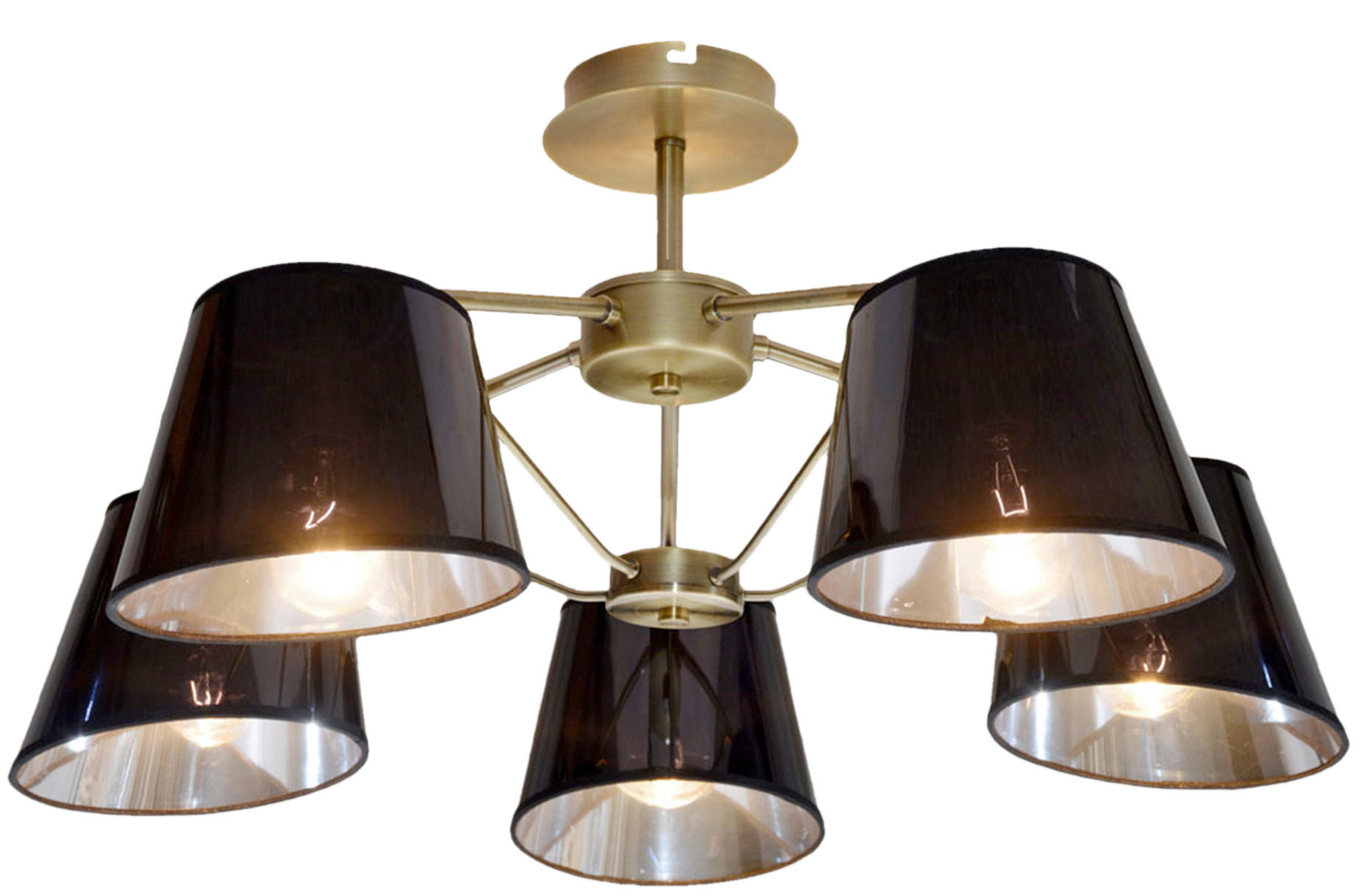 PENDELLEUCHTE Cortez 66/66/29 cm   - Schwarz/Bronzefarben, KONVENTIONELL, Metall (66/66/29cm)