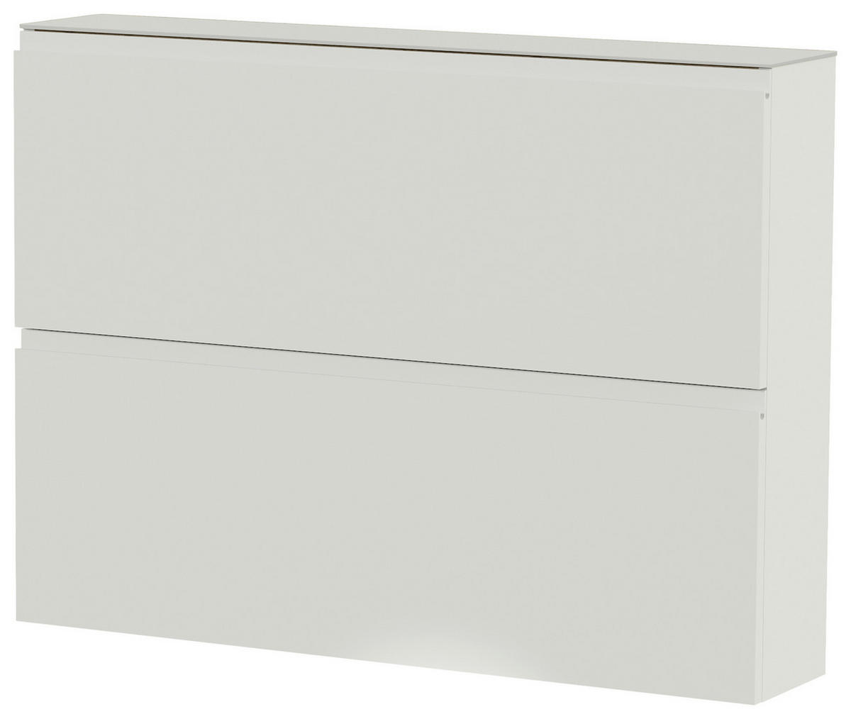 SCHUHKIPPER Gardasee  in 110/82/22 cm  - Weiß, Design, Glas/Holzwerkstoff (110/82/22cm) - Moderano