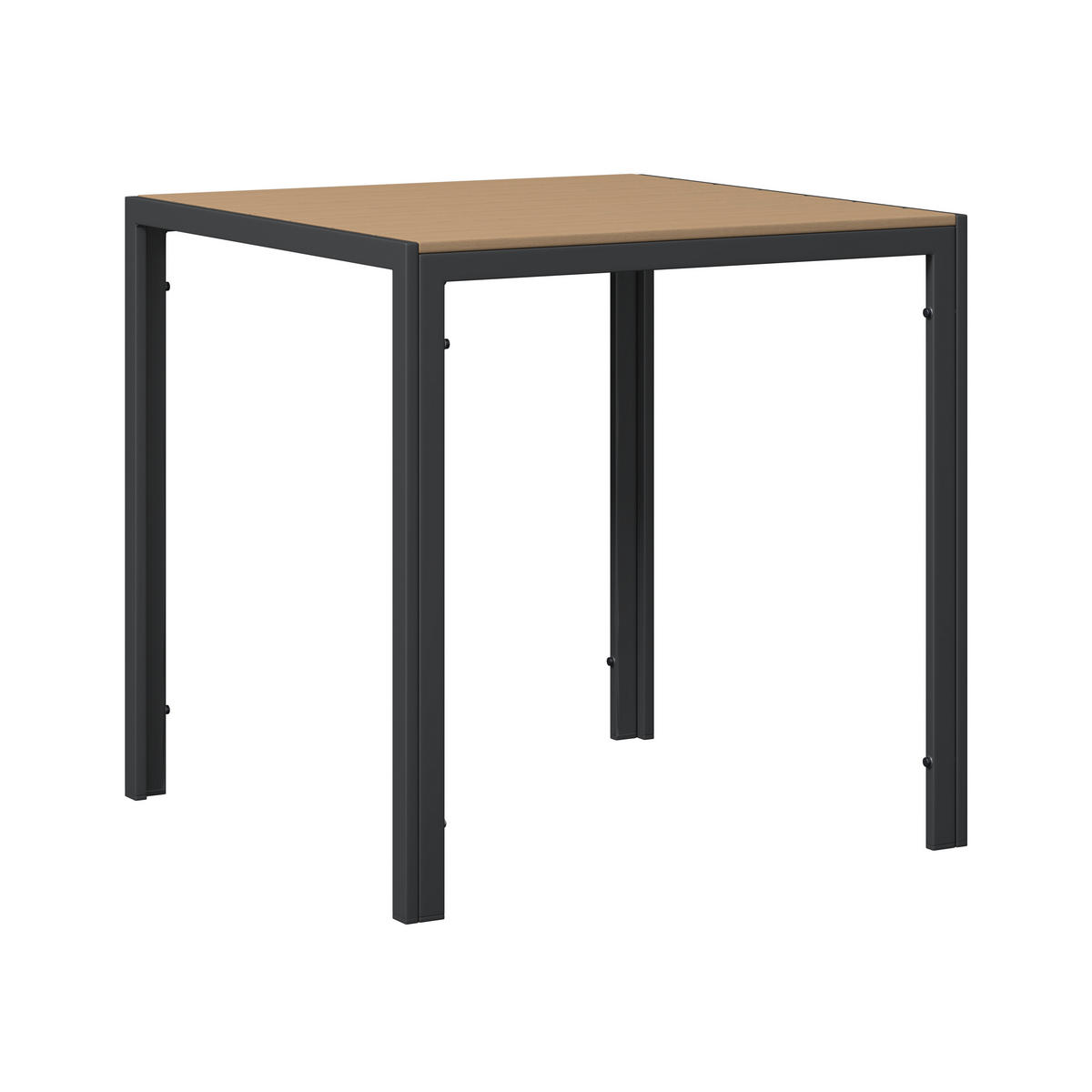 BALKONSET  3-teilig  - Dunkelgrau/Anthrazit, MODERN, Kunststoff/Textil (69,5/74/70cm) - Ambia Garden