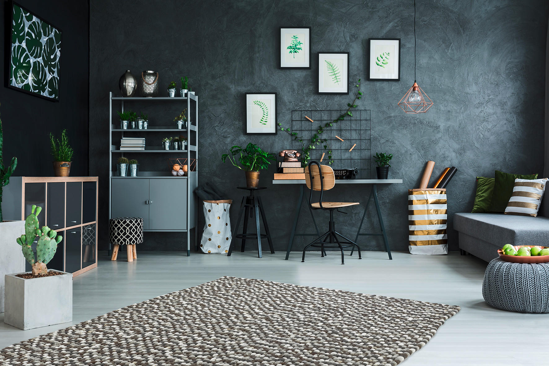 COVOR ȚESUT    - maro deschis, Basics, textil (160/230cm) - Obsession