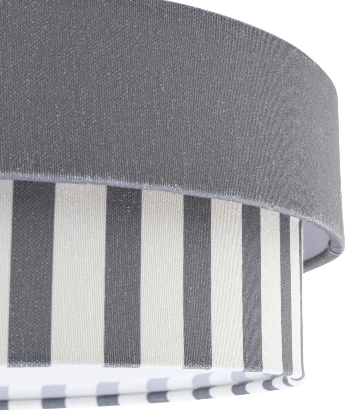 DECKENLEUCHTE 37/13 cm   - Naturfarben/Grau, MODERN, Kunststoff/Textil (37/13cm) - Novel