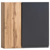HÄNGESCHRANK 65/64/20 cm  - Eiche Wotan/Grau, Modern, Holzwerkstoff (65/64/20cm) - Held