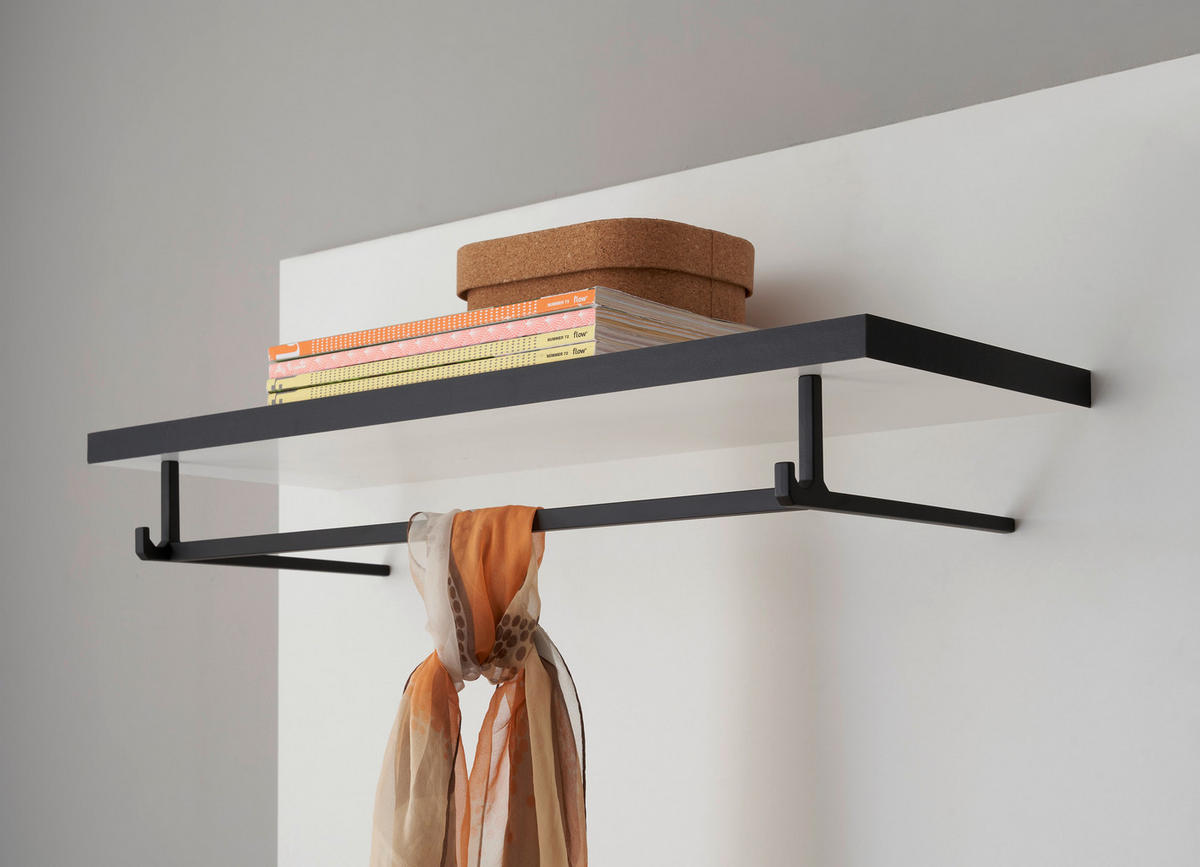 GARDEROBENPANEEL  in 79/89/25 cm  - Anthrazit/Weiß, MODERN, Holzwerkstoff (79/89/25cm) - MID.YOU