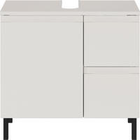 WASCHBECKENUNTERSCHRANK 60/56/34 cm  - Kaschmir/Schwarz, MODERN, Holzwerkstoff/Metall (60/56/34cm) - Germania