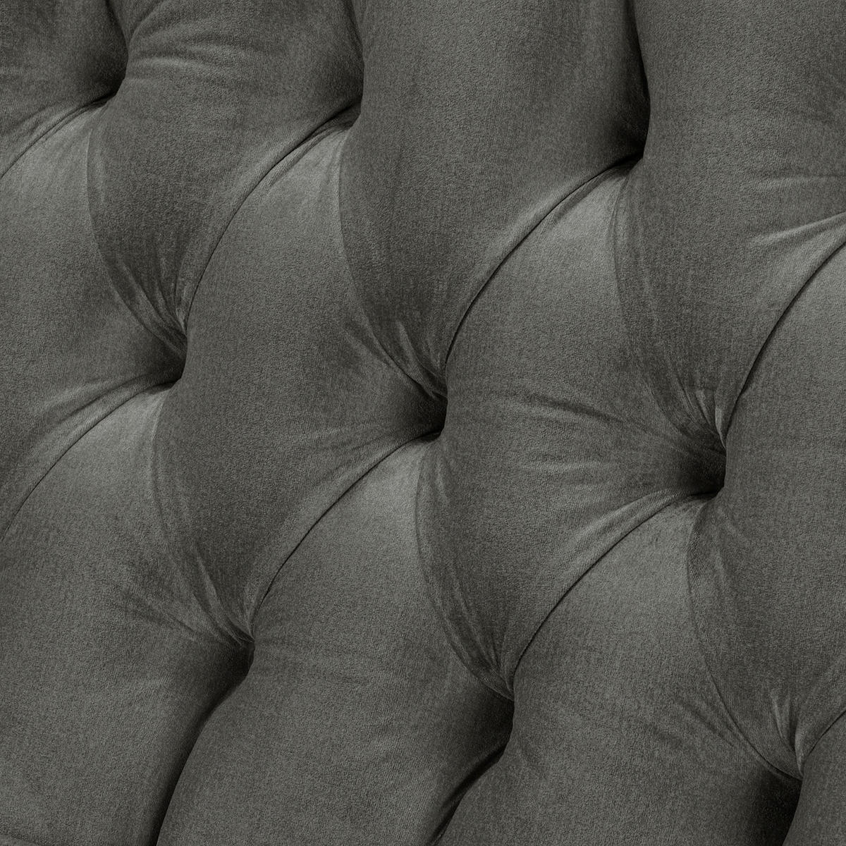 3-SITZER-SOFA Jersey in Velours Graphitfarben  - Dunkelbraun/Graphitfarben, Design, Holz/Textil (210/98/95cm) - P & B