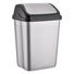 Schwingdeckeleimer 26 l - Silberfarben/Schwarz, Basics, Kunststoff (26,3/33,5/50,5cm) - Homeware Schwingdeckeleimer 26 l - Silberfarben/Schwarz, Basics, Kunststoff (26,3/33,5/50,5cm) - Homeware