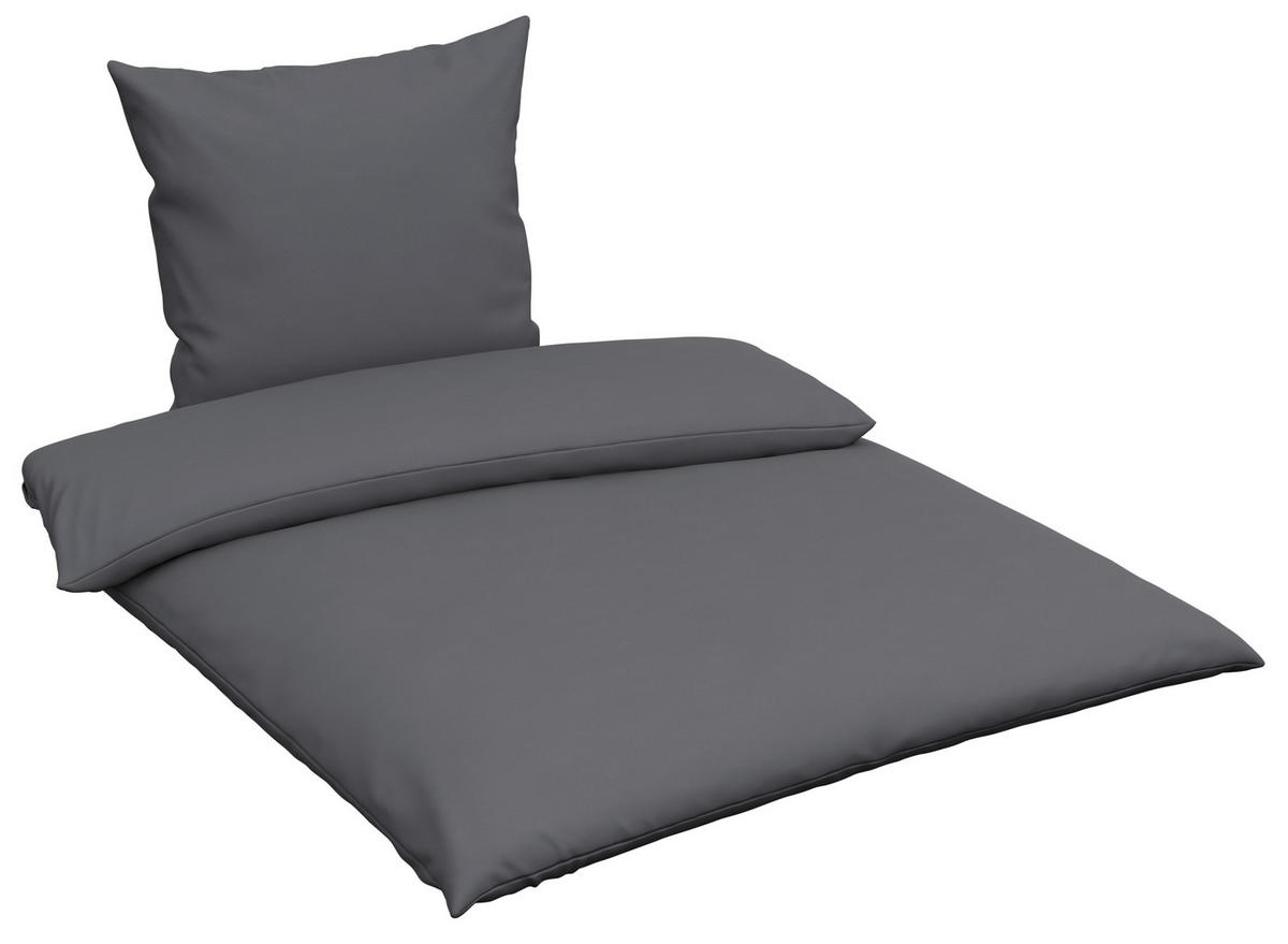 POSTELJINA Lozana 135/200 cm tekstil antracit  - antracit, Konvencionalno, tekstil (135/200cm) - Novel