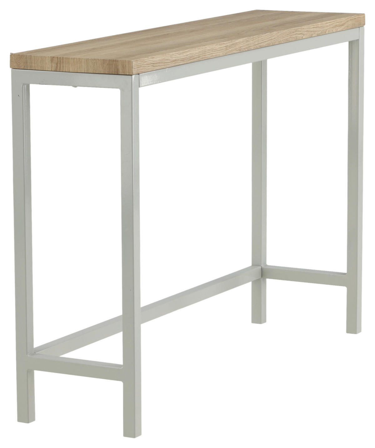 BEISTELLTISCH in Metall, Holzwerkstoff 110/30/80 cm  - Naturfarben/Grau, Design, Holzwerkstoff/Metall (110/30/80cm) - Livetastic