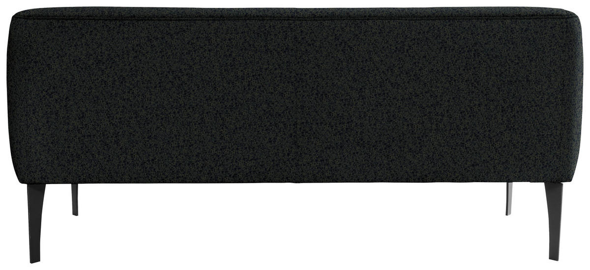 SITZBANK 237/85/72 cm Velours Dunkelgrün Metall  - Dunkelgrün/Schwarz, KONVENTIONELL, Textil/Metall (237/85/72cm) - Moderano