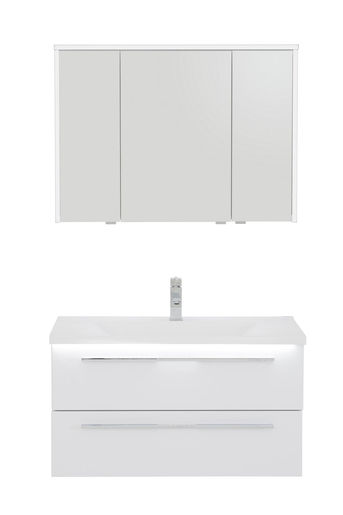 KÚPEĽŇA biela - biela, Konventionell, kompozitné drevo/kameň (90cm) - Dieter Knoll