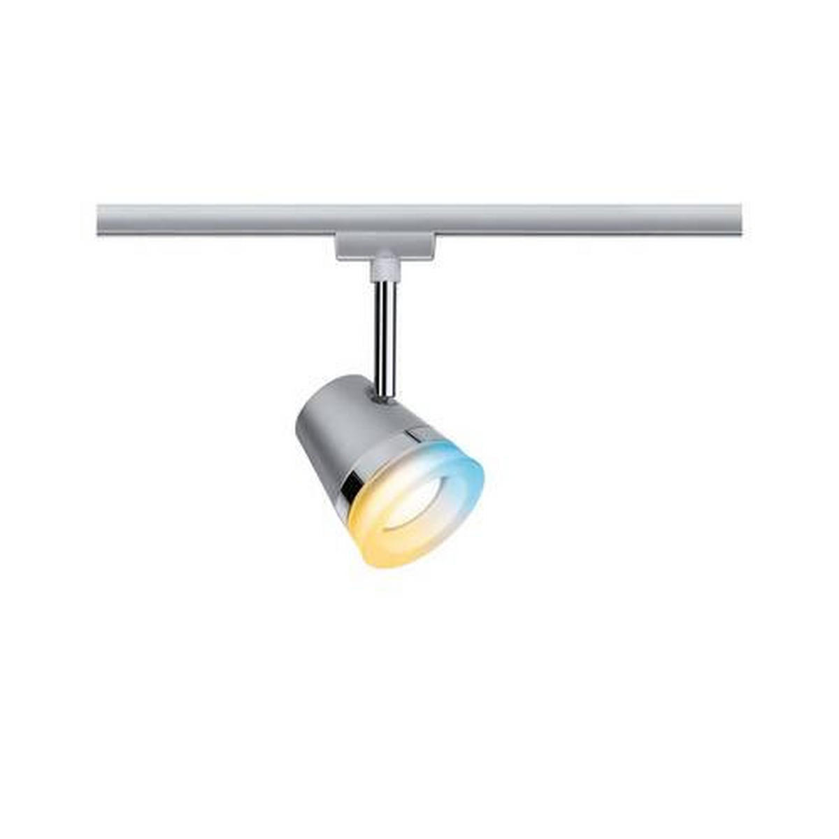SCHIENENSYSTEM-STRAHLER URail 8,5/18,5 cm   - Chromfarben, Basics, Metall (8,5/18,5cm) - Paulmann