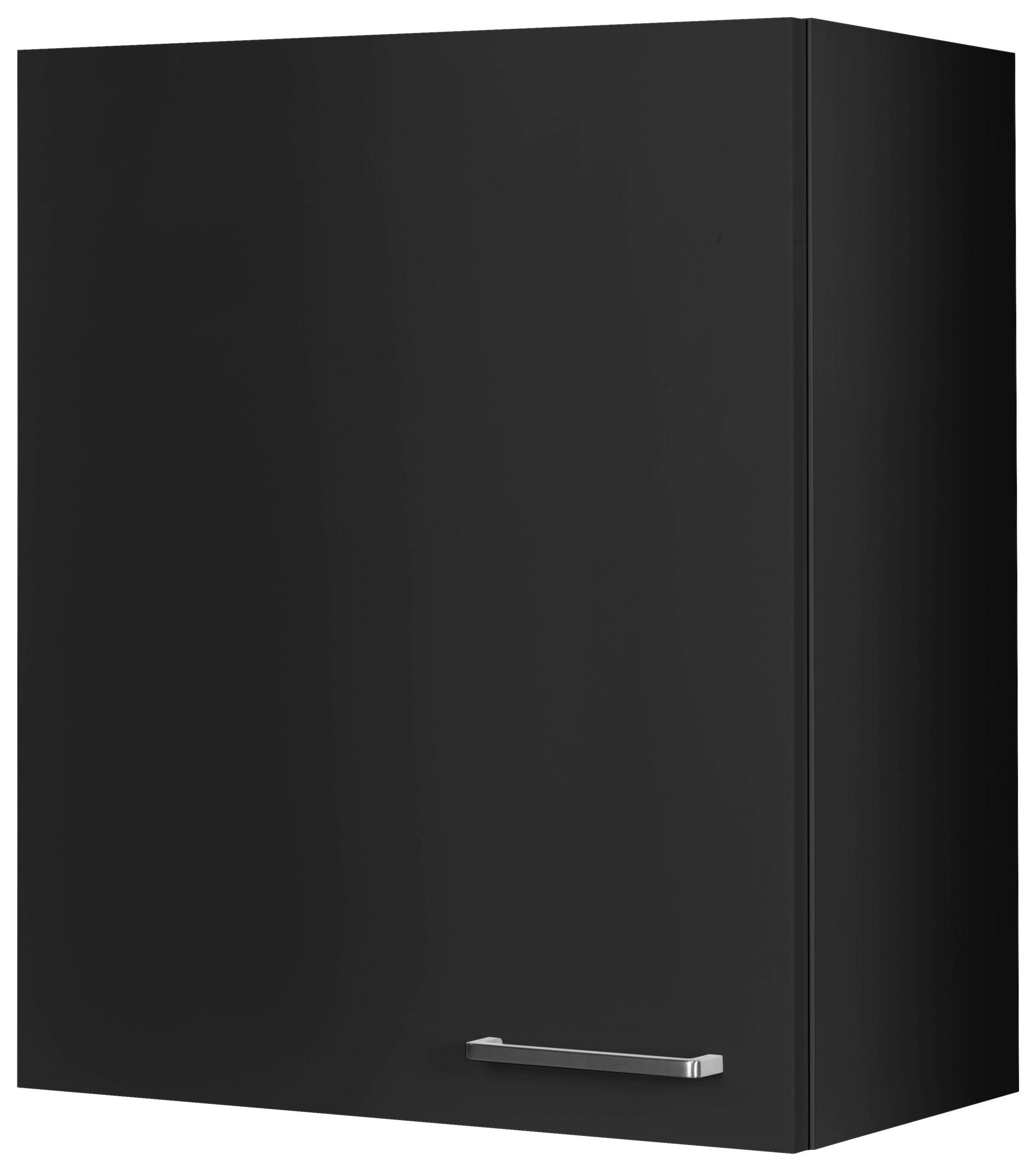 KÜCHENOBERSCHRANK 60/72/35 cm  in Schwarz  - Edelstahlfarben/Schwarz, MODERN, Holzwerkstoff (60/72/35cm) - Nobilia