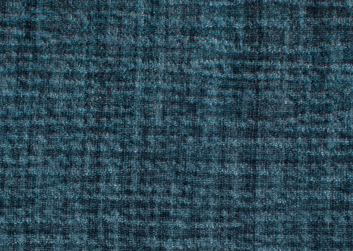 WOHNLANDSCHAFT in Webstoff Blau  - Blau/Schwarz, Design, Textil/Metall (157/354/208cm) - Dieter Knoll