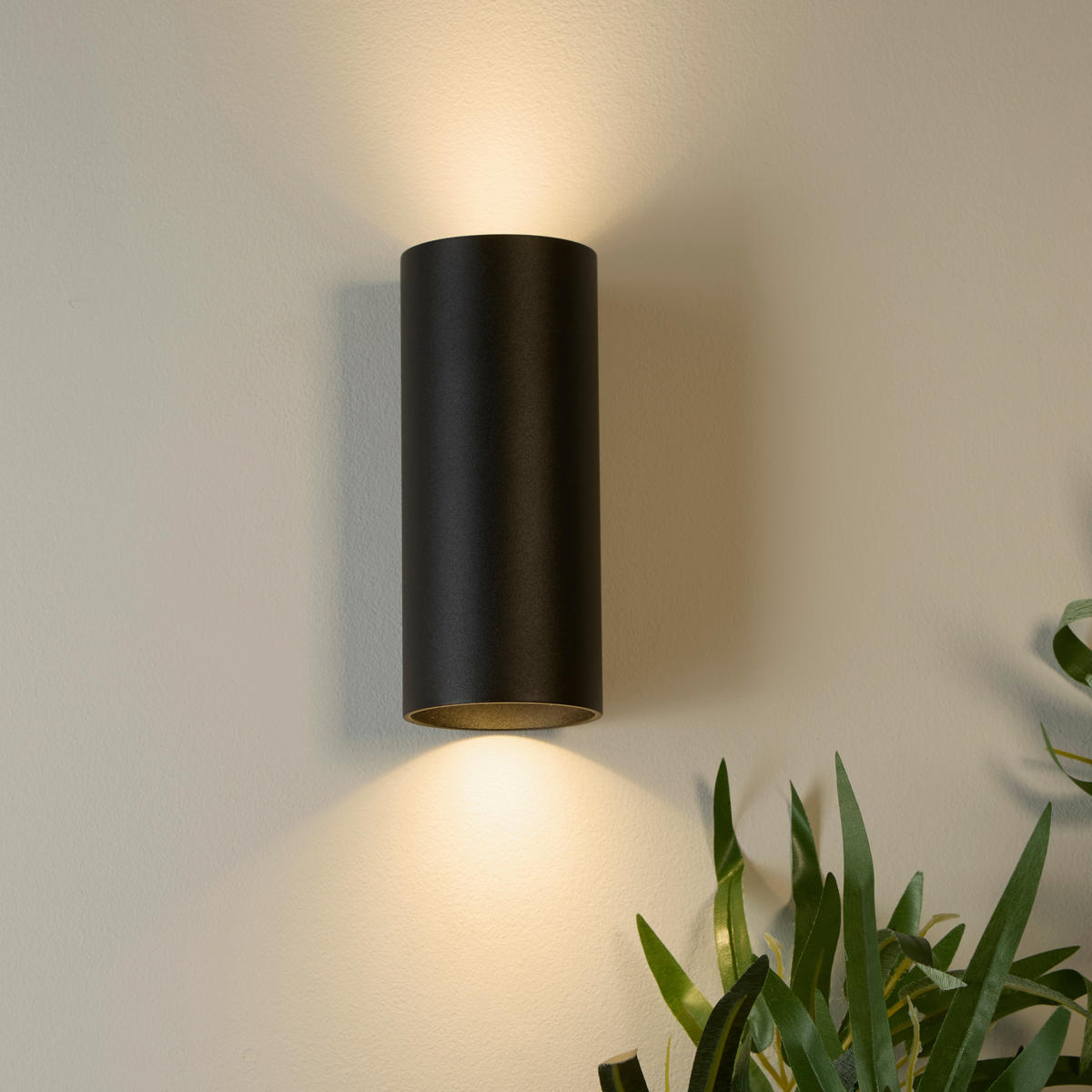 WANDLEUCHTE CYLS 6,5/15,4 cm  - Schwarz, Design, Metall (6,5/15,4cm)