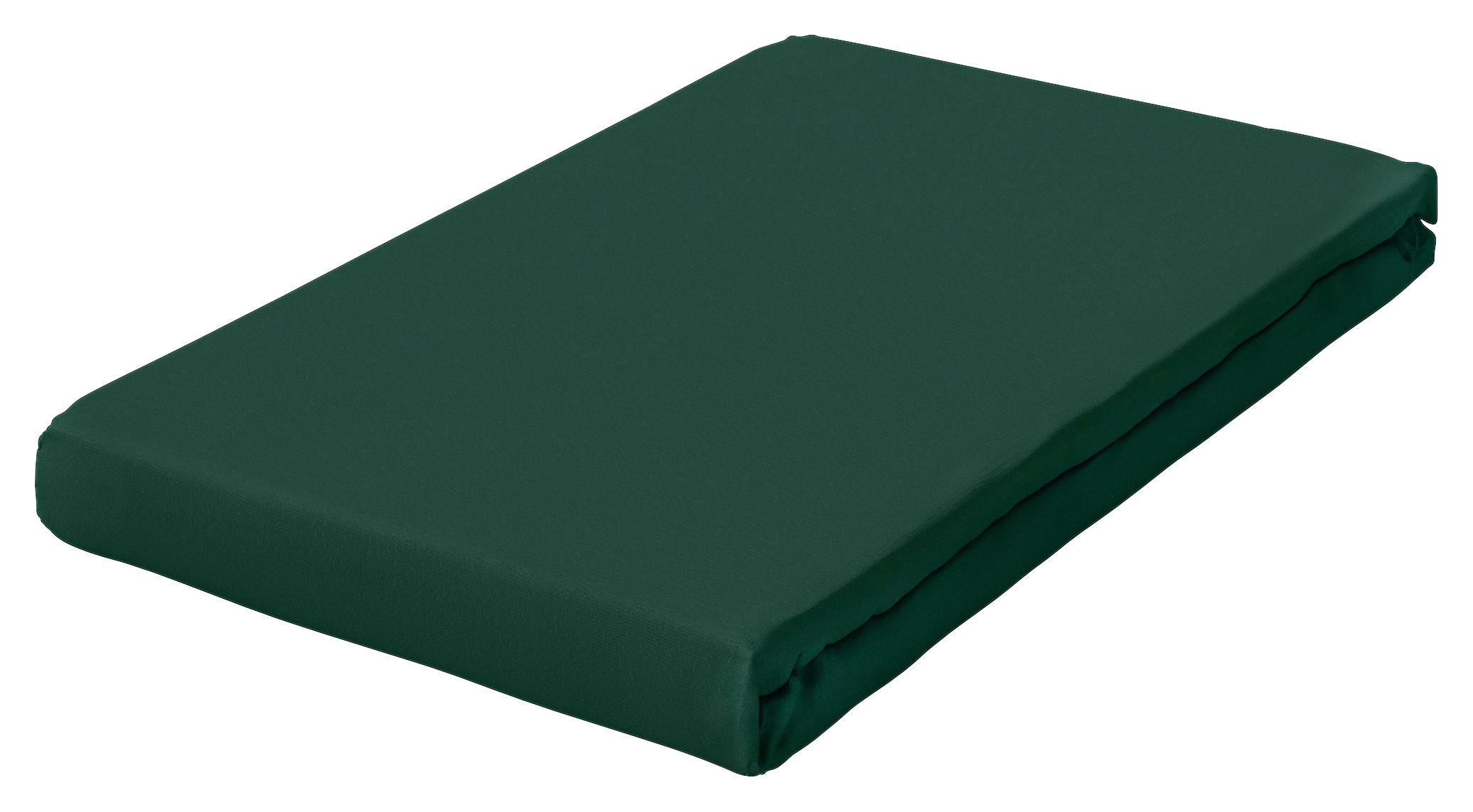 TOPPER-SPANNLEINTUCH 90-100/190-220 cm Jersey  - Dunkelgrün, Basics, Textil (90-100/190-220cm) - Schlafgut