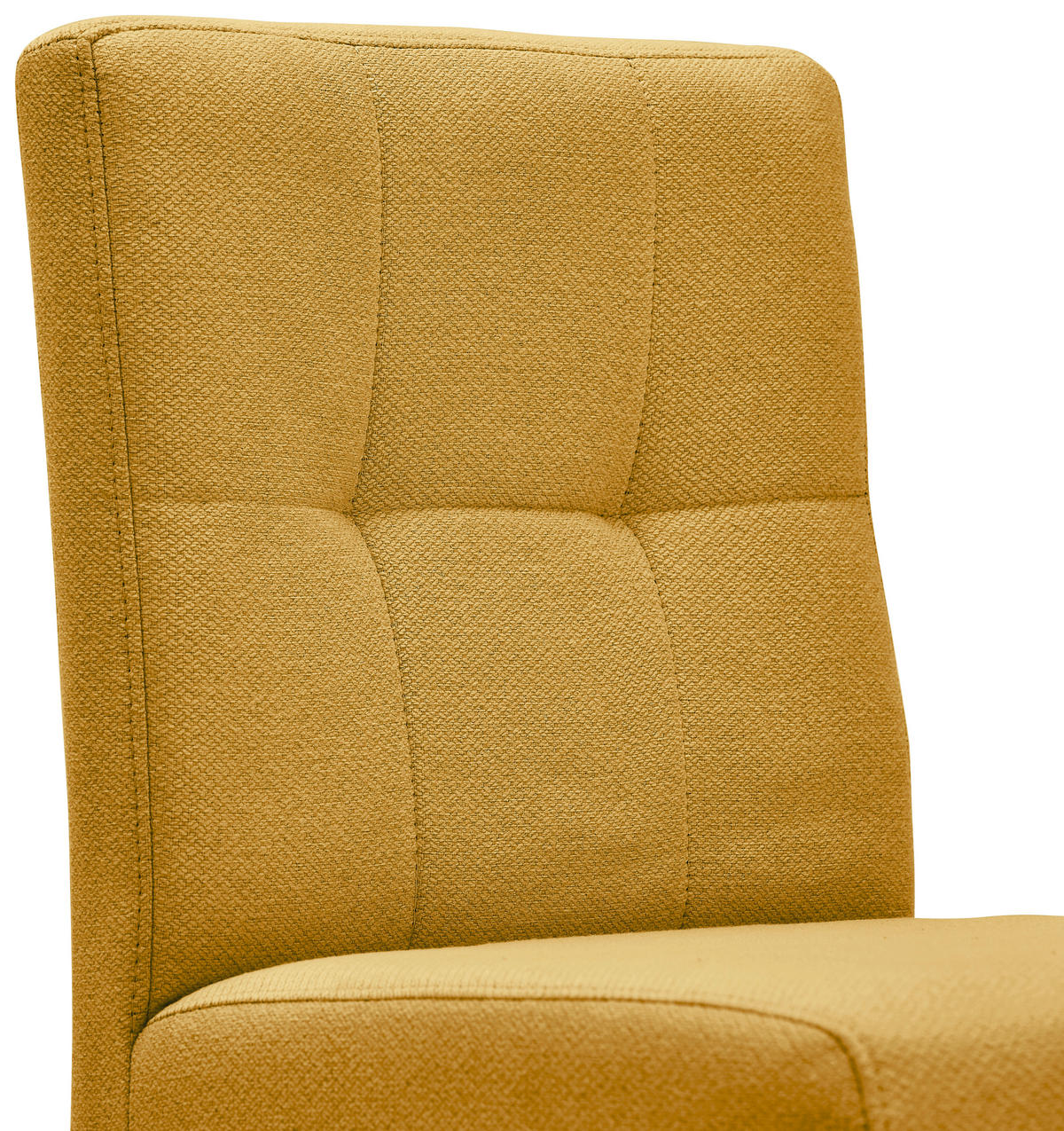 BARHOCKER Webstoff Gelb, Schwarz Eisen Stoffauswahl  - Gelb/Schwarz, Design, Textil/Metall (42/102/50cm) - home24