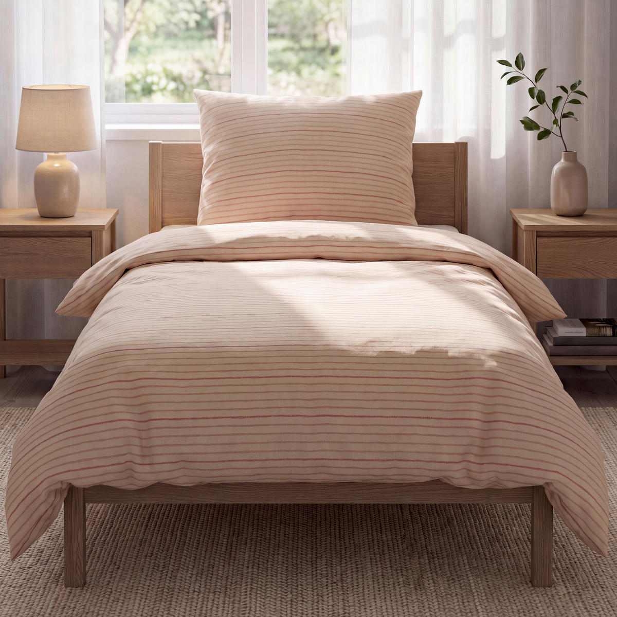 POVLEČENÍ mušelín růžová 140/200 cm - růžová, Konvenční, textil (140/200cm) - Esposa