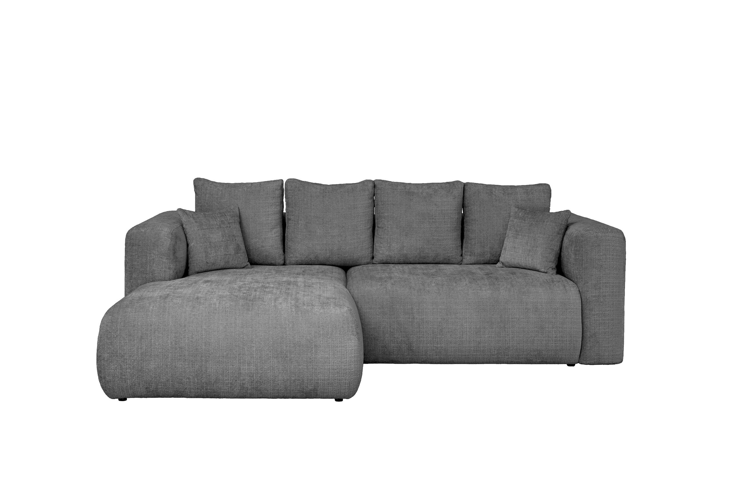 Milino Ecksofa Dunkelgrau 276x188 cm
