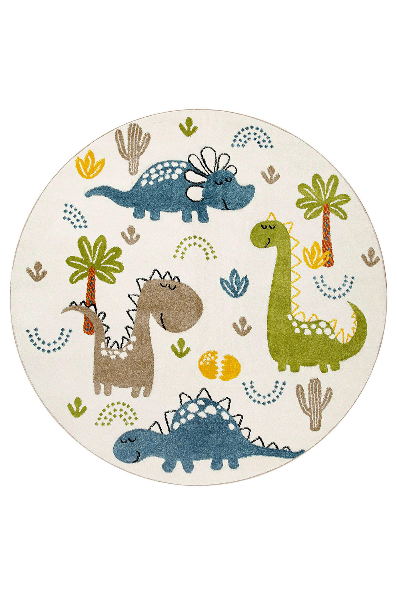 KINDERTEPPICH 120 cm Dino & Friends Dinosaurier  - Multicolor, Design, Textil (120cm)