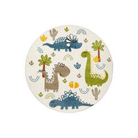 KINDERTEPPICH 120 cm Dino & Friends Dinosaurier  - Multicolor, Design, Textil (120cm)