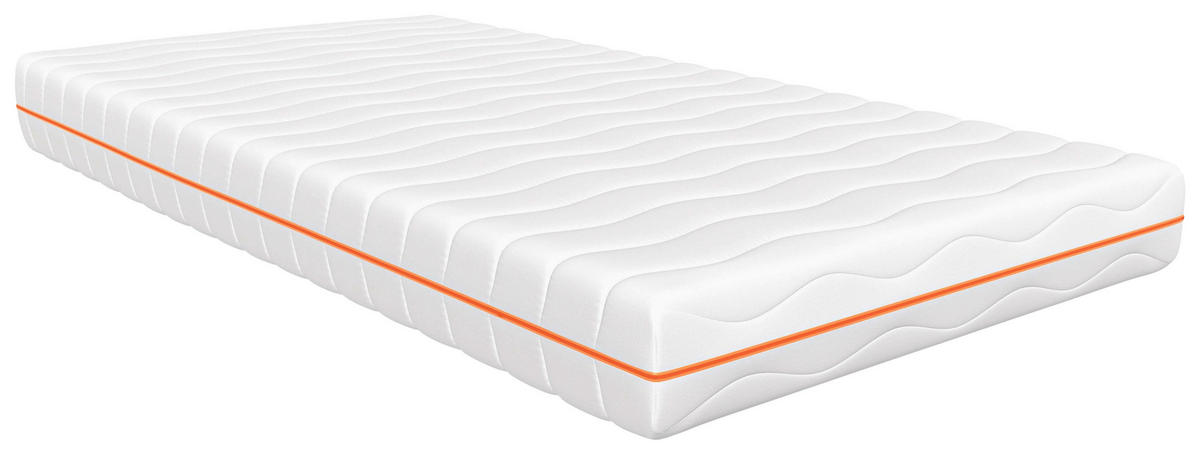 TASCHENFEDERKERNMATRATZE 90/200 cm Höhe ca. 20 cm  - Weiß, Basics, Textil (90/200cm) - Xora