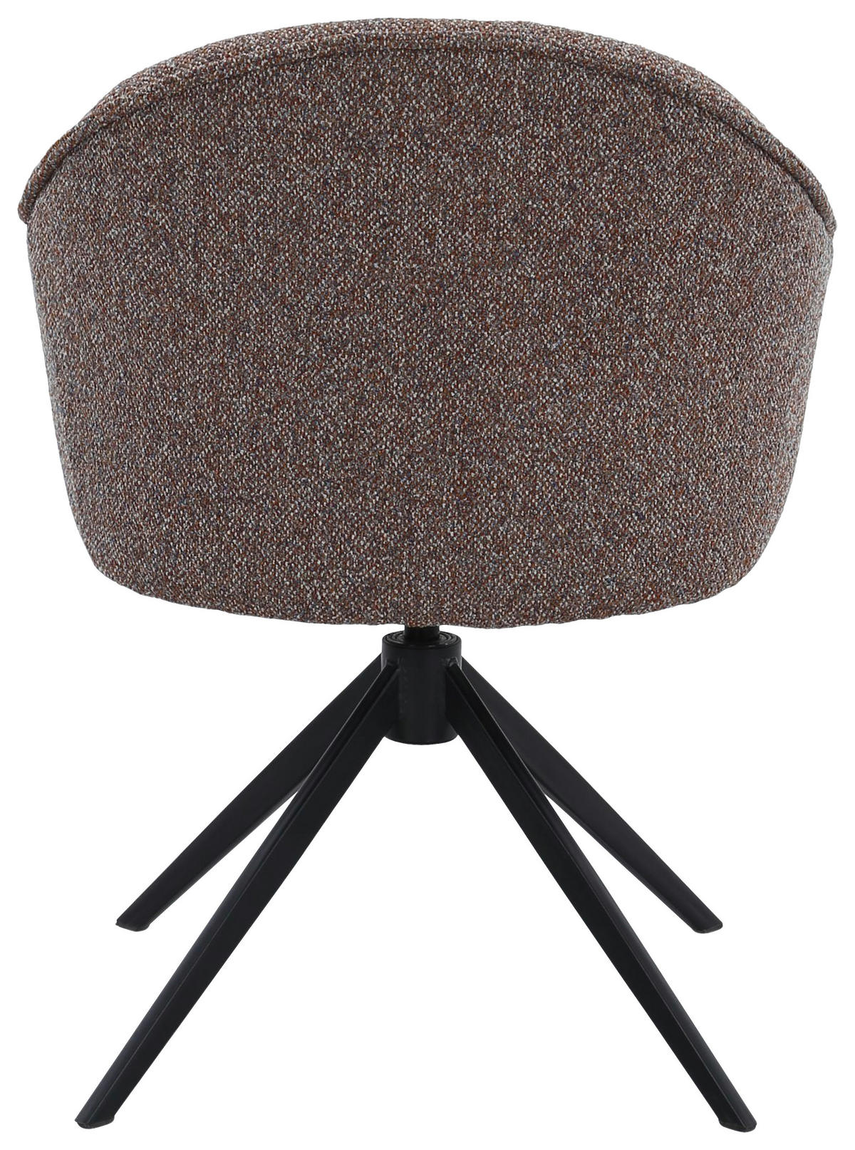 ARMLEHNSTUHL  Sitzfläche 360° drehbar, automatische Rückholfunktion Webstoff  - Rot/Schwarz, Design, Textil/Metall (66/83/64cm) - Novel