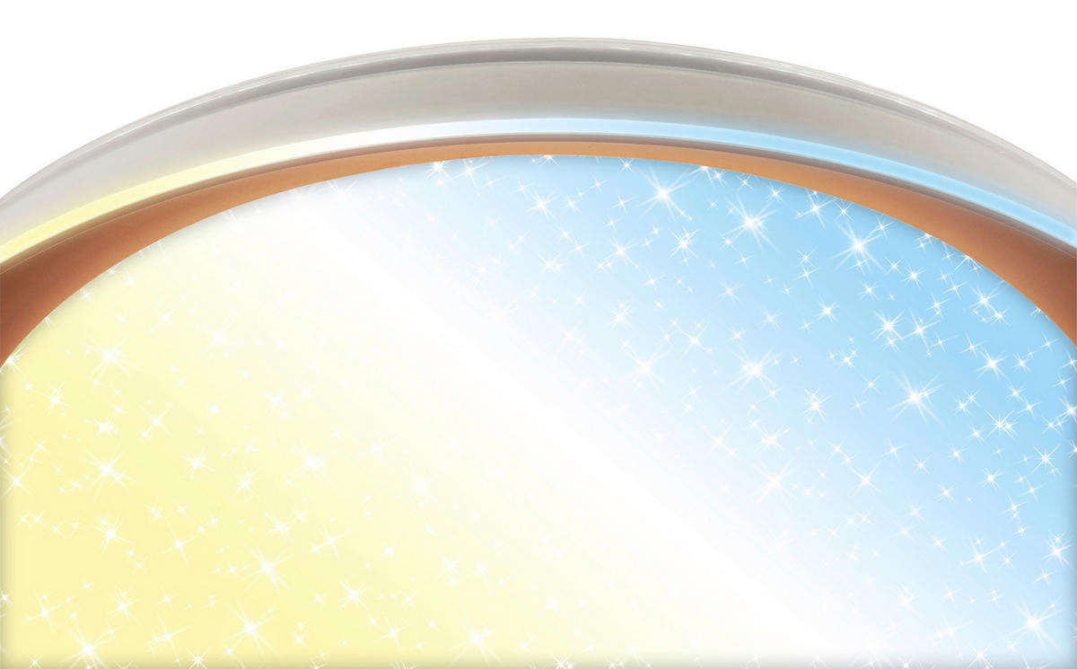 LED MENNYEZETI LÁMPA - világosszürke/cappuccino, Basics, műanyag (51/7,5cm)