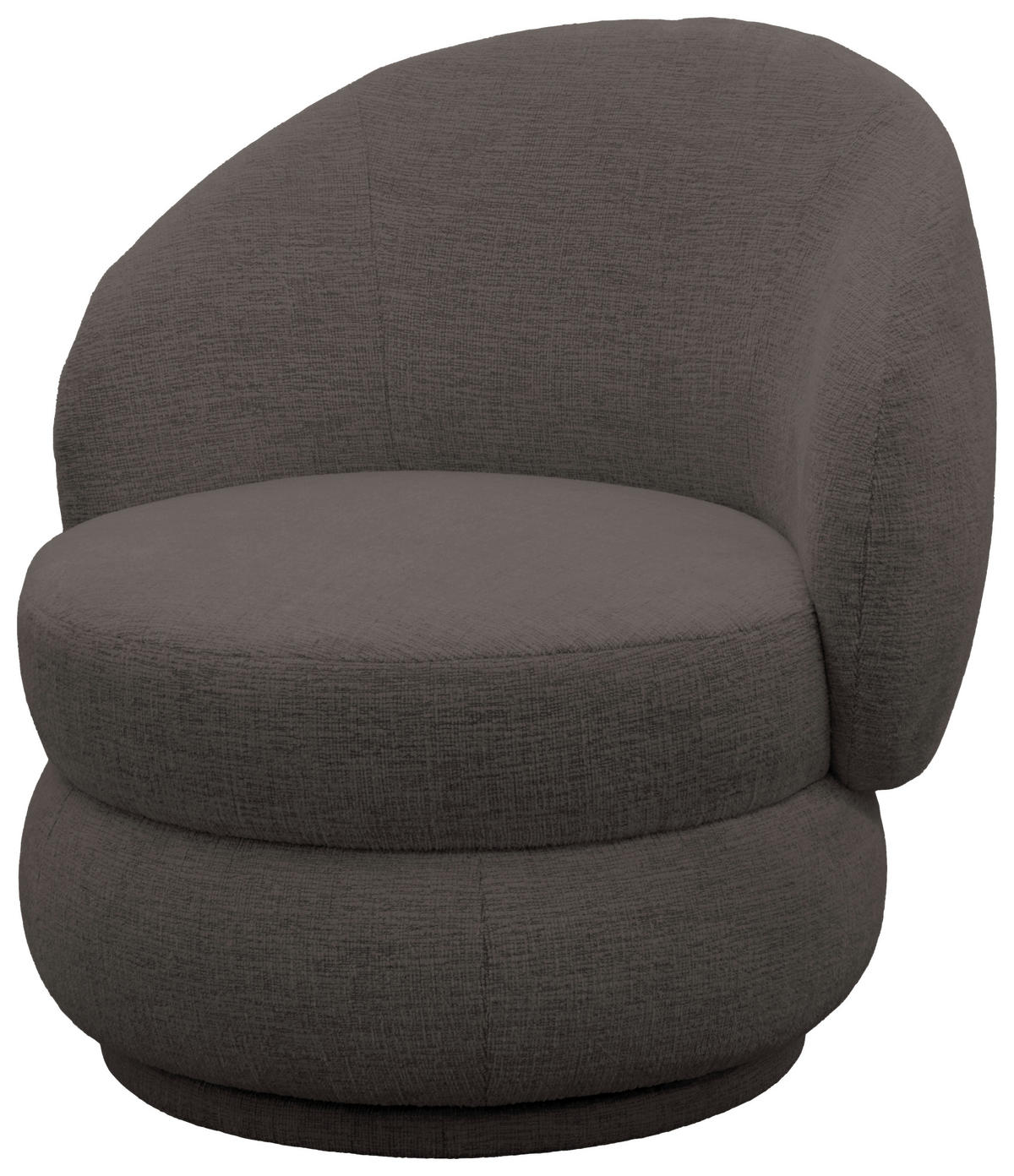 SESSEL in Chenille Dunkelbraun  - Dunkelbraun/Beige, MODERN, Textil (82/80/82cm) - Livetastic