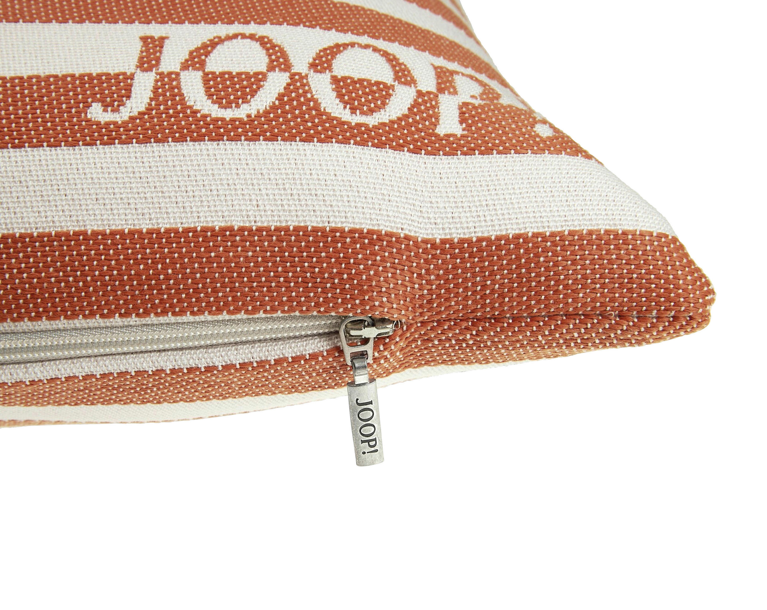 OUTDOOR-KISSEN  - Aprikose/Weiß, Design, Textil (50/50cm) - Joop!