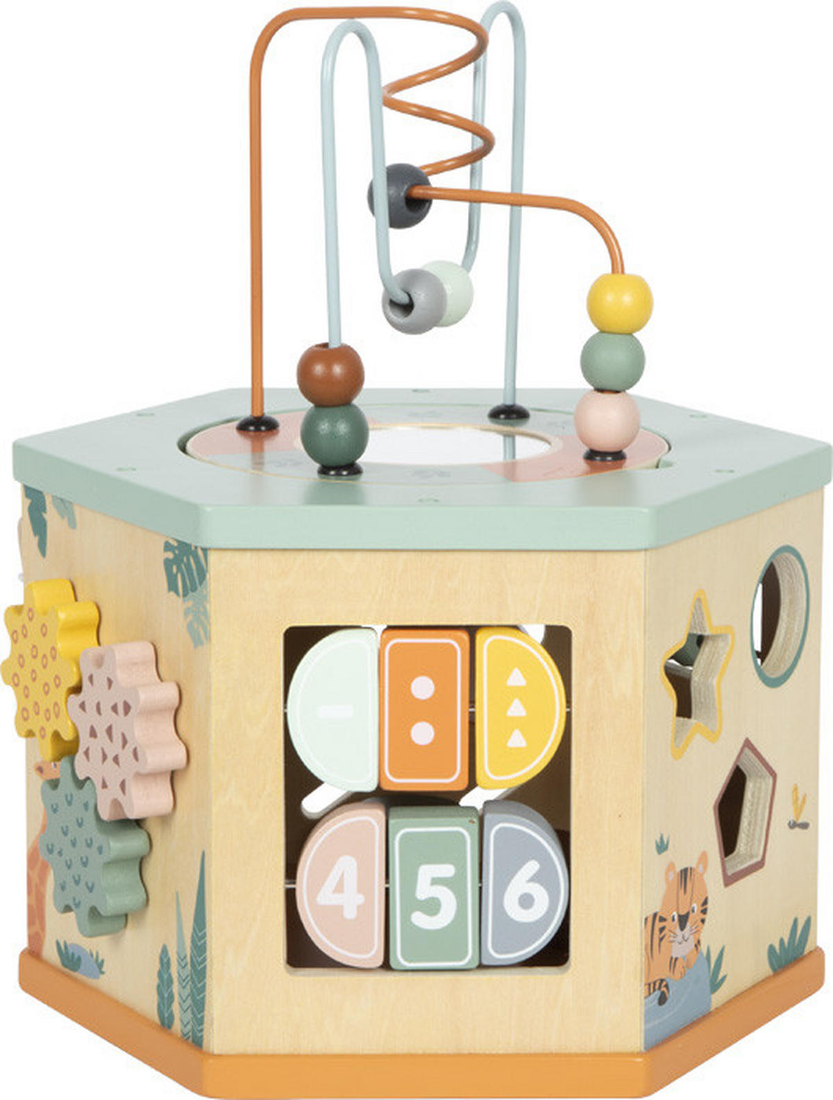 MOTORIKSPIEL Safari  - Multicolor, Basics, Holz/Kunststoff (25/29/22cm) - small foot