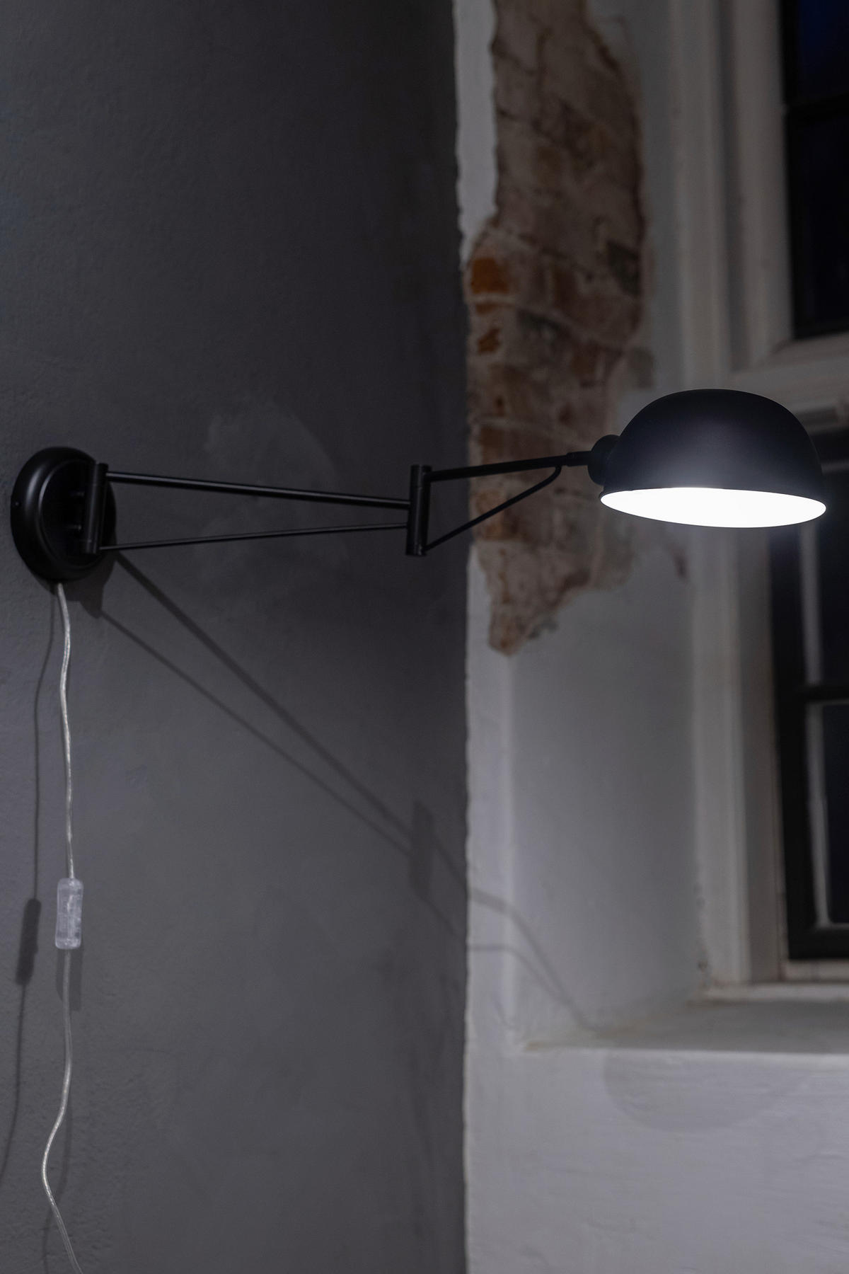 WANDLEUCHTE 17,5/76/15,5 cm   - Schwarz, Basics, Metall (17,5/76/15,5cm) - Markslöjd