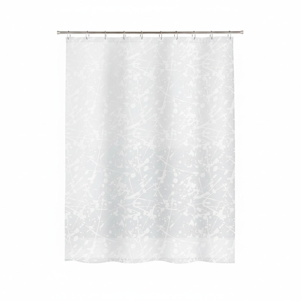 DUSCHVORHANG BANG 180/200 cm  - Weiß, Basics, Kunststoff (180/200cm) - Spirella