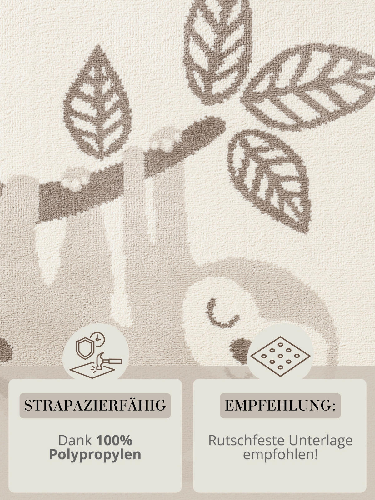 KINDERTEPPICH 120/170 cm Adventures Tier  - Multicolor/Creme, Design, Kunststoff/Textil (120/170cm) - Hanse Home