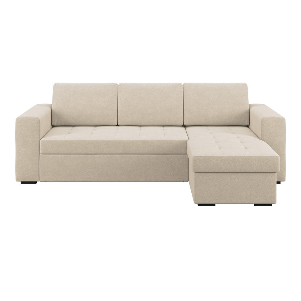 Ecksofa Jan Sandfarben S: 247x155 cm