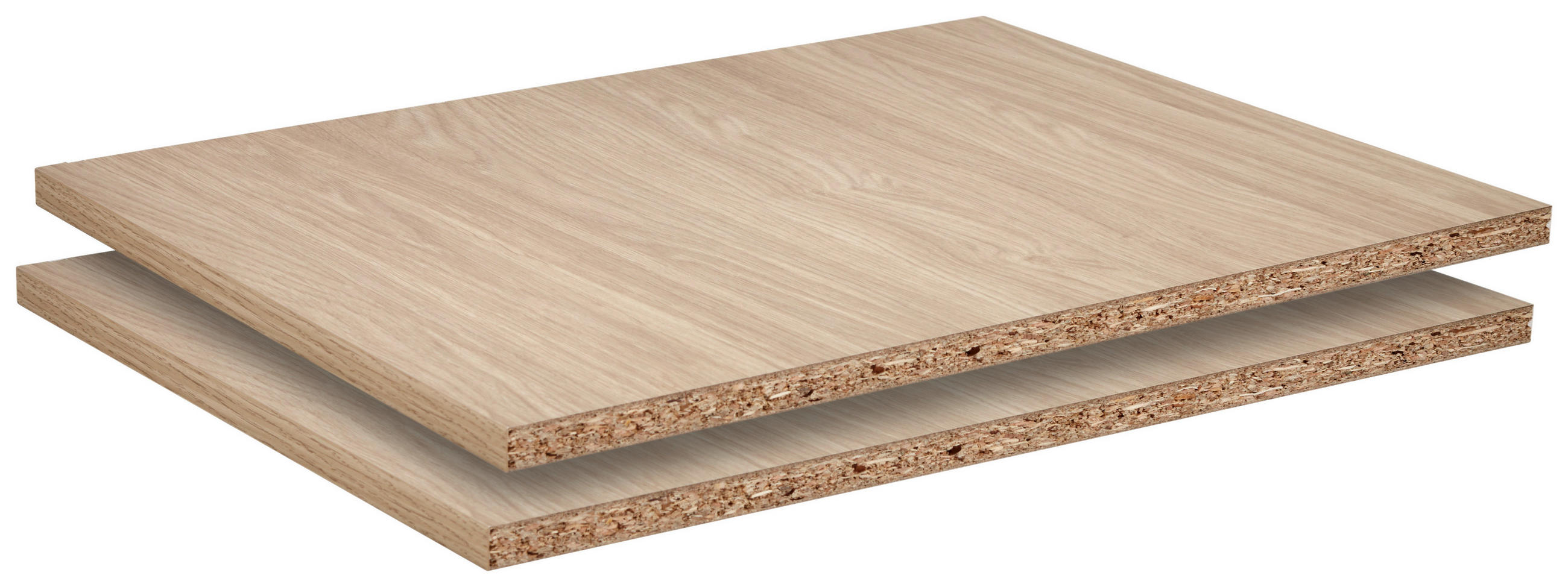 EINLEGEBODENSET 42,4/1,8/55,1 cm 2-teilig System Unit Eichefarben  - Eichefarben, Holzwerkstoff (42,4/1,8/55,1cm) - Hom`in