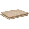SET POLICA ZA ORMAR boja hrasta   42,4/1,8/55,1 cm    - boja hrasta, pločasti materijal (42,4/1,8/55,1cm) - Hom`in
