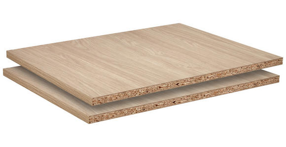 EINLEGEBODENSET 42,4/1,8/55,1 cm 2-teilig System Unit Eichefarben - Eichefarben, Holzwerkstoff (42,4/1,8/55,1cm) - Hom`in